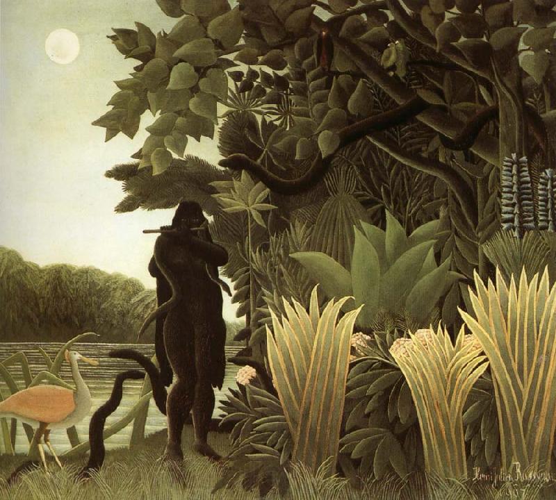 Henri Rousseau The slangenbezweerder Germany oil painting art